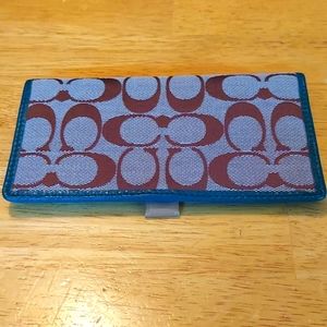 COACH checkbook wallet